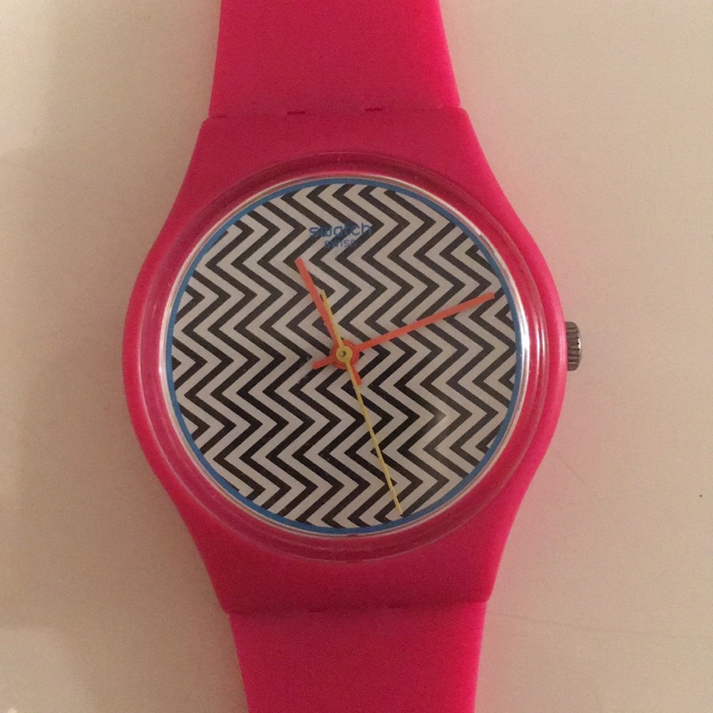 Pink Swatch Watch